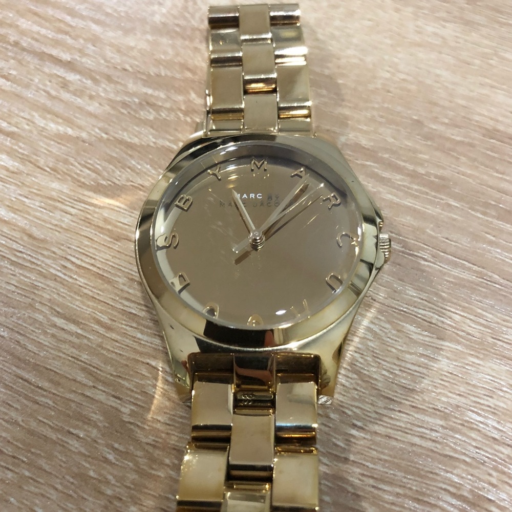 Marc by Marc Jacobs gold watch